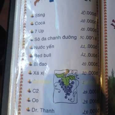 Thực đơn- Hoa Giấy Cafe