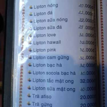 Thực đơn- Hoa Giấy Cafe