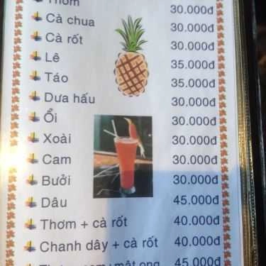 Thực đơn- Hoa Giấy Cafe