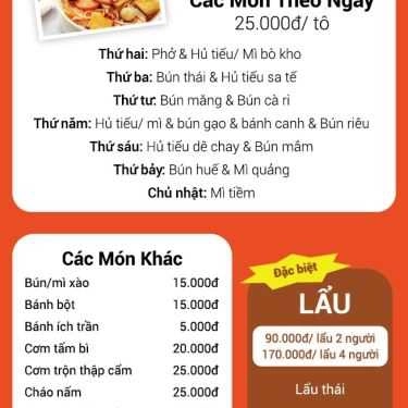 Thực đơn- Quán Ăn Hoa Sala - Chuyên Phục Vụ Các Món Chay