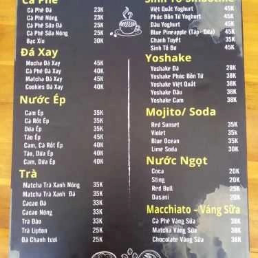 Thực đơn- Hoas The Coffee