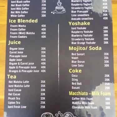 Thực đơn- Hoas The Coffee