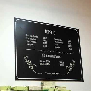 Thực đơn- Cafe Hoa Trà Quán - LoThaMilk & Tea