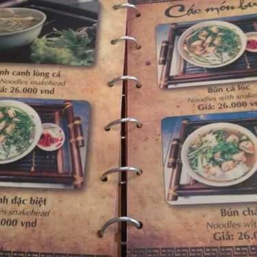 Thực đơn- Hoài Cafe