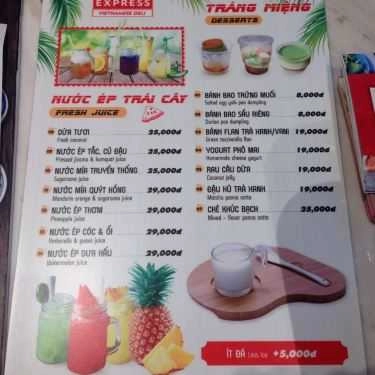 Thực đơn- Shop online Hoàng Yến Express - Giao Hàng Món Ăn - Song Hành