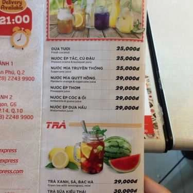 Thực đơn- Quán Cơm Hoàng Yến Express - Giao Hàng Món Ăn - Rivera Park Saigon