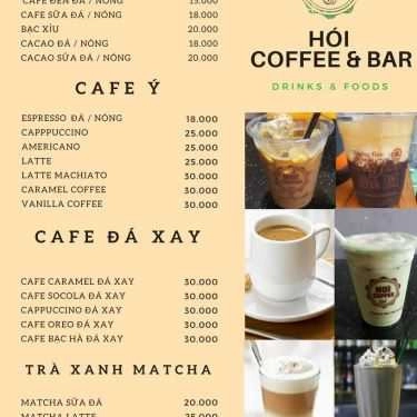 Thực đơn- Hói Cafe & Bar