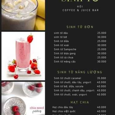 Thực đơn- Hói Cafe & Bar