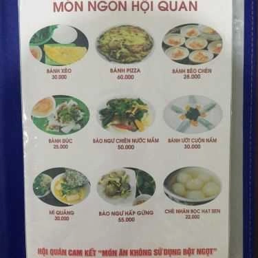 Thực đơn- Quán Ăn Vọng Cát - Cafe & Điểm Tâm Chay