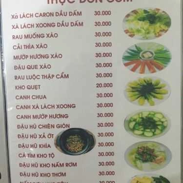 Thực đơn- Quán Ăn Vọng Cát - Cafe & Điểm Tâm Chay