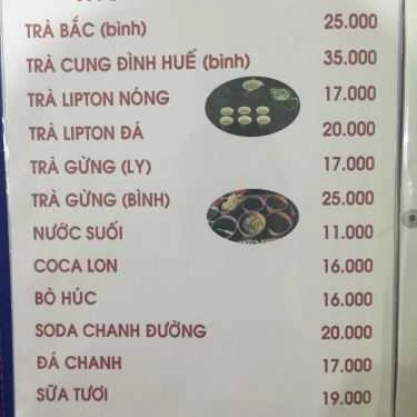 Thực đơn- Quán Ăn Vọng Cát - Cafe & Điểm Tâm Chay