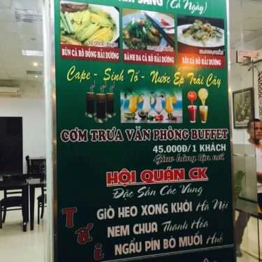 Thực đơn- Quán Nhậu Hội Quán CK - Nguyễn Công Trứ