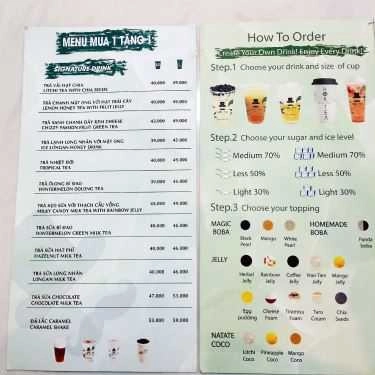 Thực đơn- Cafe Hok Tea - Trà Sữa Đài Loan - Bạch Đằng