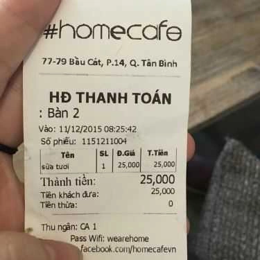 Tổng hợp- Home Coffee & Tea - Bàu Cát