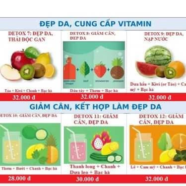 Thực đơn- Home Juice & Detox - Shop Online