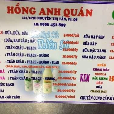 Thực đơn- Ăn vặt Hồng Anh - Bánh Flan