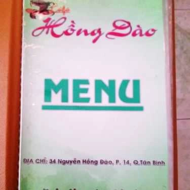 Thực đơn- Hồng Đào Coffee