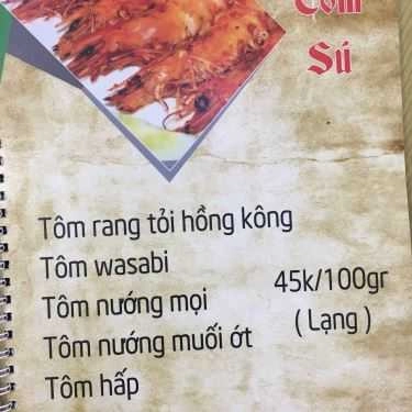 Thực đơn- Quán Nhậu Hồng Long Quán - Hải Sản Tươi Sống