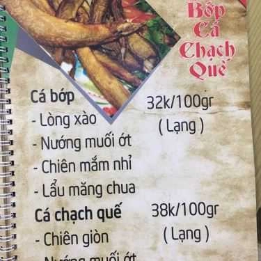 Thực đơn- Quán Nhậu Hồng Long Quán - Hải Sản Tươi Sống