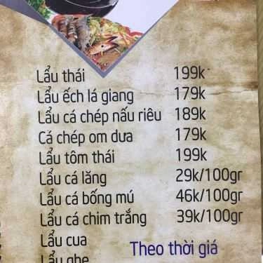 Thực đơn- Quán Nhậu Hồng Long Quán - Hải Sản Tươi Sống