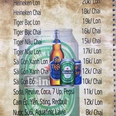 Thực đơn- Quán Nhậu Hồng Long Quán - Hải Sản Tươi Sống