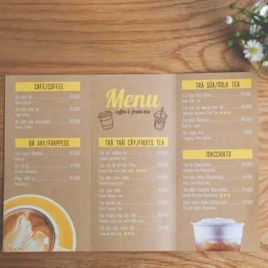Thực đơn- Hope Coffee - Sư Vạn Hạnh