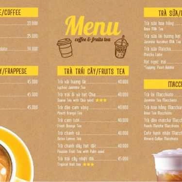 Thực đơn- Hope Coffee - Sư Vạn Hạnh