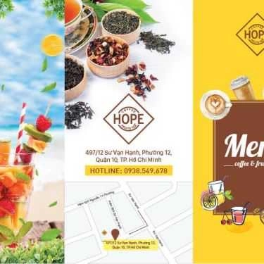 Thực đơn- Hope Coffee - Sư Vạn Hạnh
