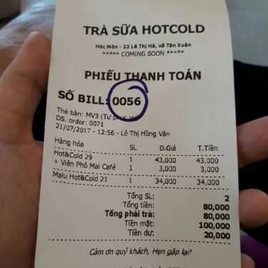 Thực đơn- Cafe Hot & Cold - Trà Sữa & Xiên Que - Lê Thị Hà