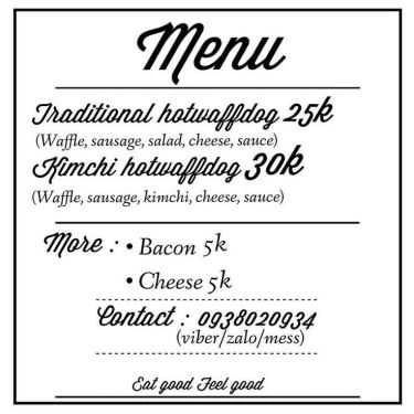 Thực đơn- Hotwaffdog - Shop Online