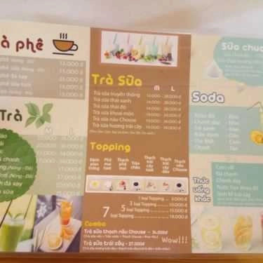 Thực đơn- House - Coffee, Tea & Cake