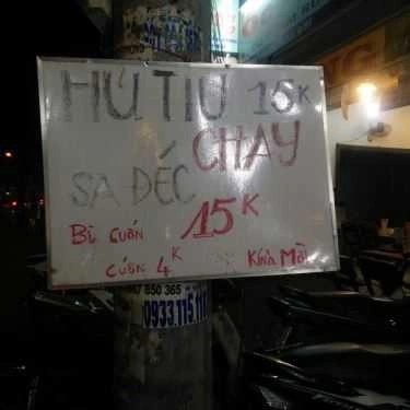Thực đơn- Quán Ăn Hủ Tiếu Chay Sa Đéc