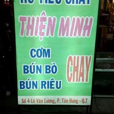 Thực đơn- Quán Ăn Thiện Minh - Hủ Tiếu Chay