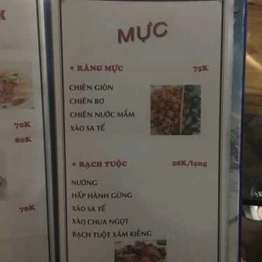 Thực đơn- Quán Nhậu Hùng 33 - Gà, Hải Sản & Lẩu