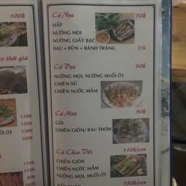 Thực đơn- Quán Nhậu Hùng 33 - Gà, Hải Sản & Lẩu
