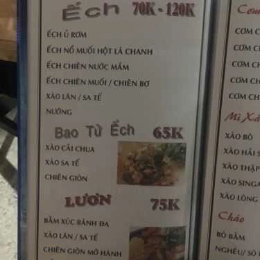 Thực đơn- Quán Nhậu Hùng 33 - Gà, Hải Sản & Lẩu