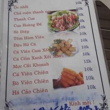 Thực đơn- Trà Sữa Củ Năng & Ăn Vặt