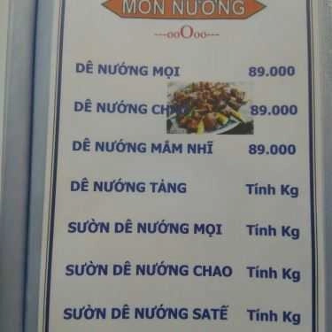 Thực đơn- Quán Nhậu Hưng Mập - Quán Lẩu Dê