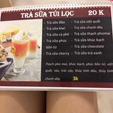 Thực đơn- Cafe Quán I' HOME - Trà Sữa