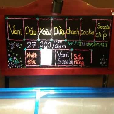 Thực đơn- Cafe I Love Kem - Nguyễn Sơn
