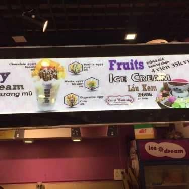 Thực đơn- Cafe Ice Dream - AEON Mall Tân Phú
