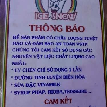 Tổng hợp- Ăn vặt Ice Snow - Đá Tuyết Siro Tự Sướng - Quang Trung