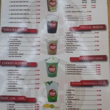 Thực đơn- Ichi Coffee - Nguyễn Bình