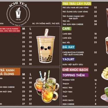 Thực đơn- Ichi Tea - Milk Tea & Coffee