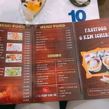 Thực đơn- Cafe Ichiban - Fastfood & Kem