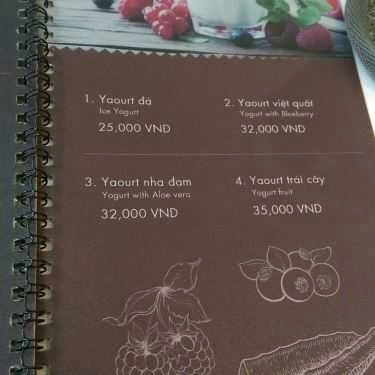 Thực đơn- Cafe Inno Kafe