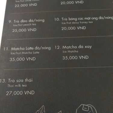 Thực đơn- Cafe Inno Kafe