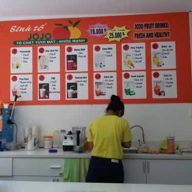 Thực đơn- Cafe Jojo Smoothies - Nguyễn Trọng Tuyển