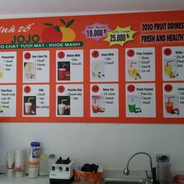 Thực đơn- Cafe Jojo Smoothies - Nguyễn Trọng Tuyển