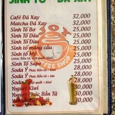 Tổng hợp- Joy Coffee Shop
